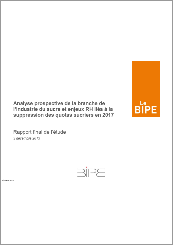 Rapport final de l'étude BIPE